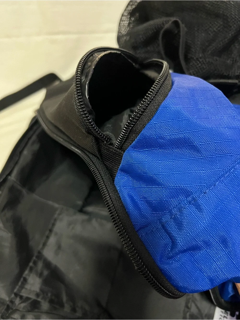 Russell Athletic Royal Blue and Black Soccer Backpack with Front Mesh Pocket